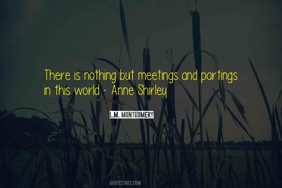 Quotes About Meetings And Partings #274730