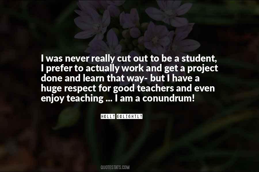 Teacher Student Quotes #19217