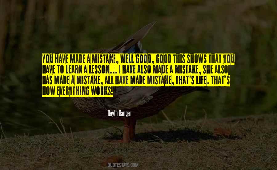 Made A Mistake Quotes #983550