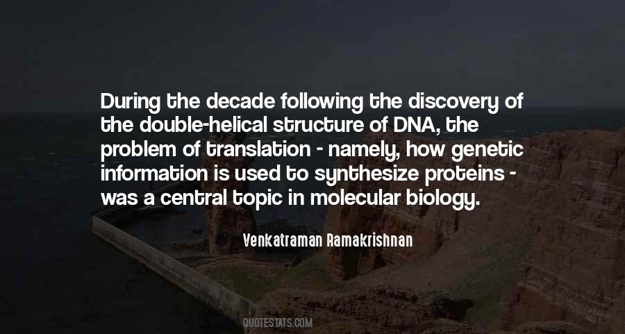 Quotes About Molecular Biology #1695525