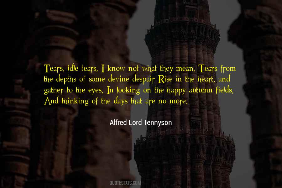 Quotes About Tennyson #159136