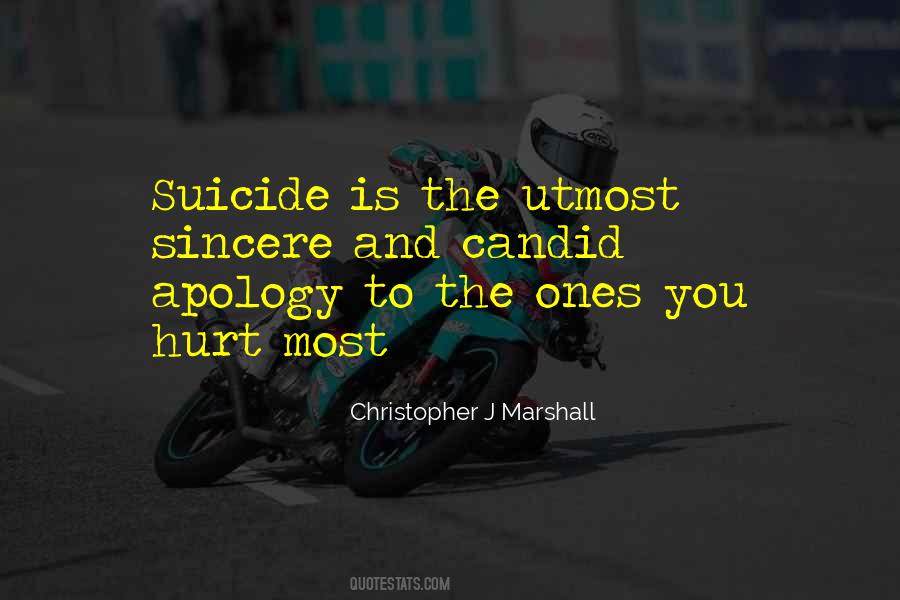 Quotes About Sincere Apology #164972