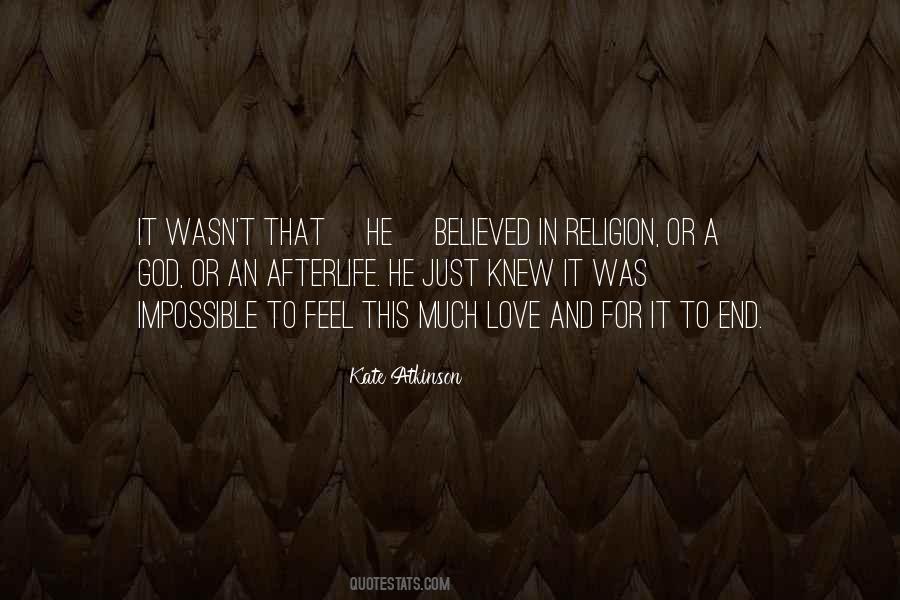Religion Afterlife Quotes #991424