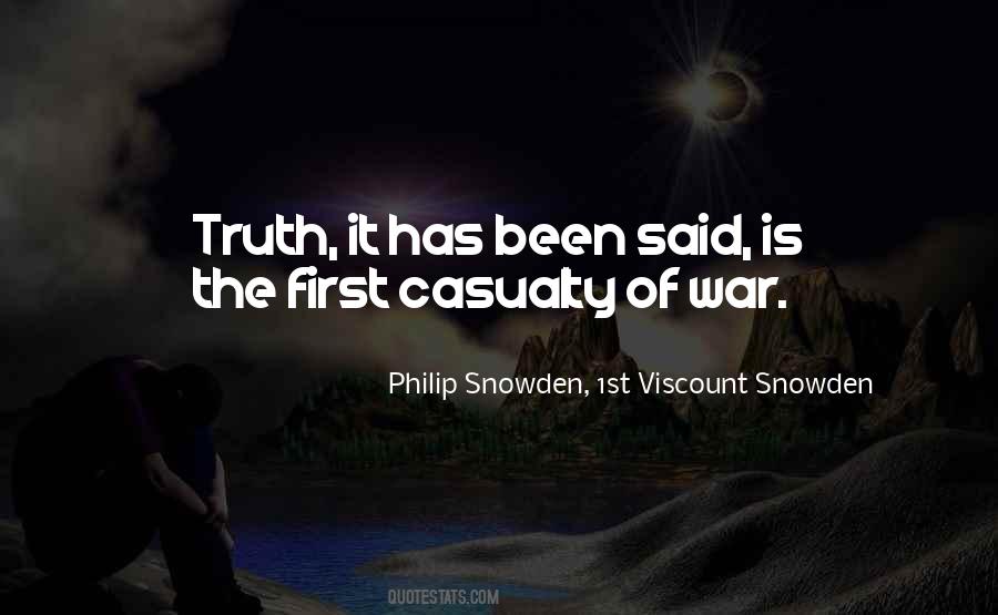Truth Of War Quotes #920241
