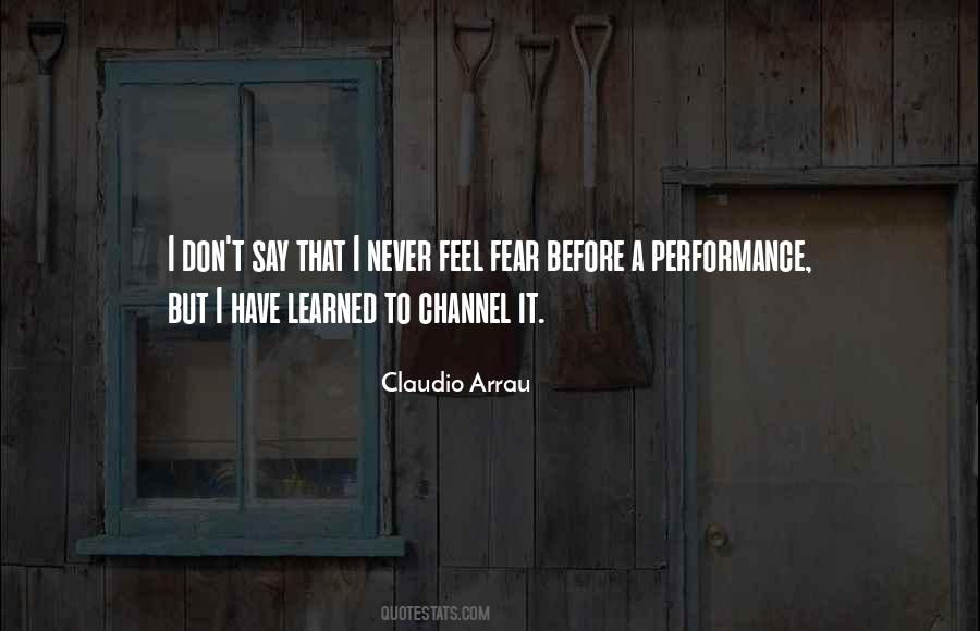 Quotes About Performance #1756329