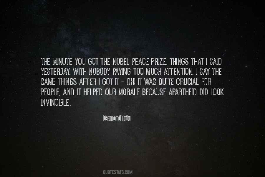 Quotes About Nobel Peace Prize #243755