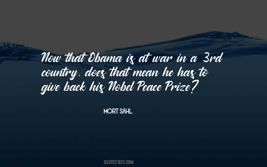 Quotes About Nobel Peace Prize #821953