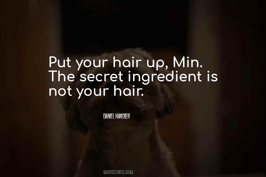 Hair Up Quotes #1573057