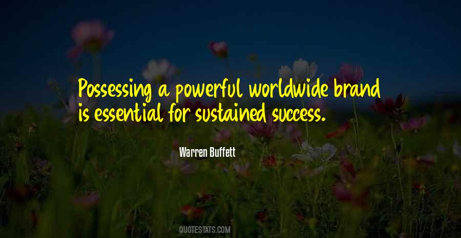 Quotes About Sustained Success #220127