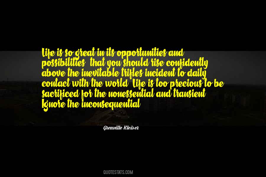Quotes About Possibilities In Life #174300