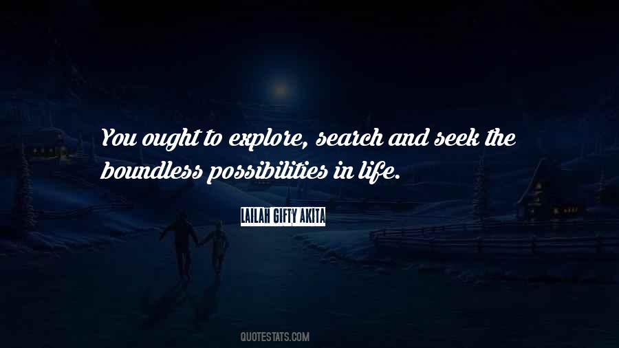Quotes About Possibilities In Life #444109