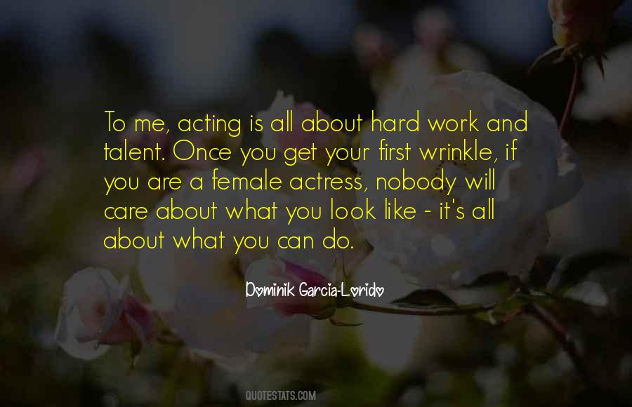 Quotes About Talent And Hard Work #103922