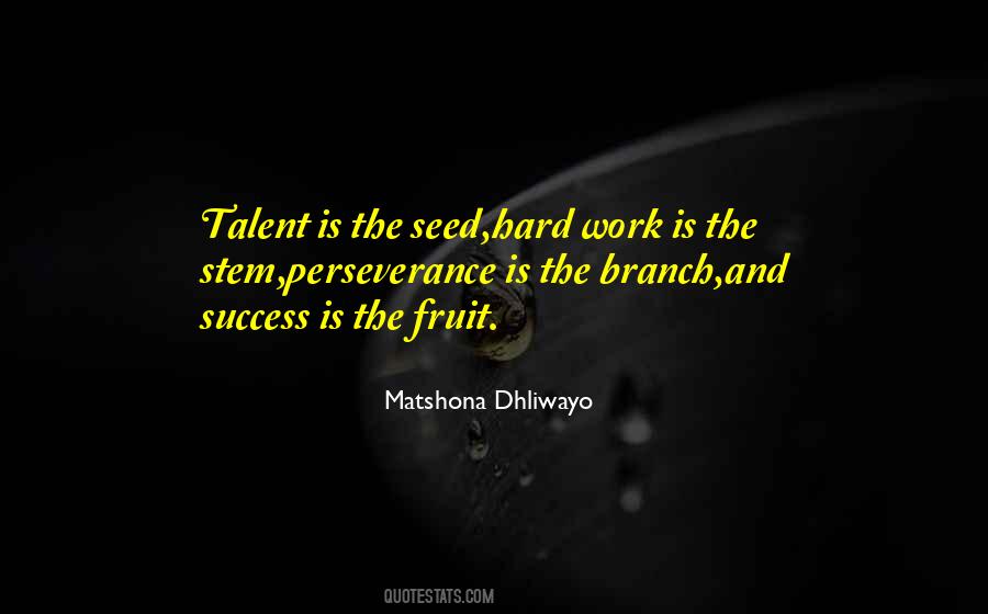 Quotes About Talent And Hard Work #288094