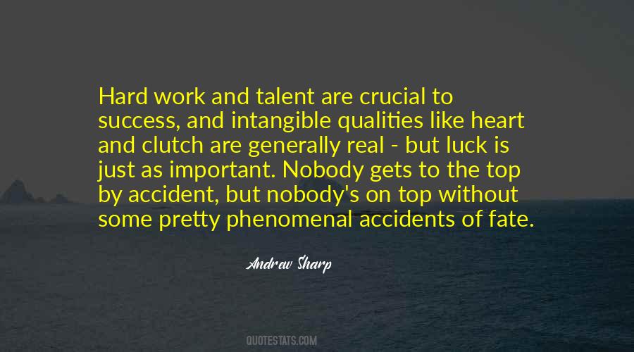 Quotes About Talent And Hard Work #297410