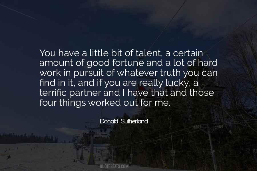 Quotes About Talent And Hard Work #981069