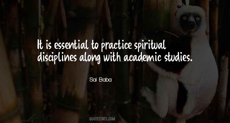 Quotes About Spiritual Disciplines #31592