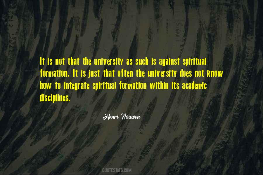 Quotes About Spiritual Disciplines #761995