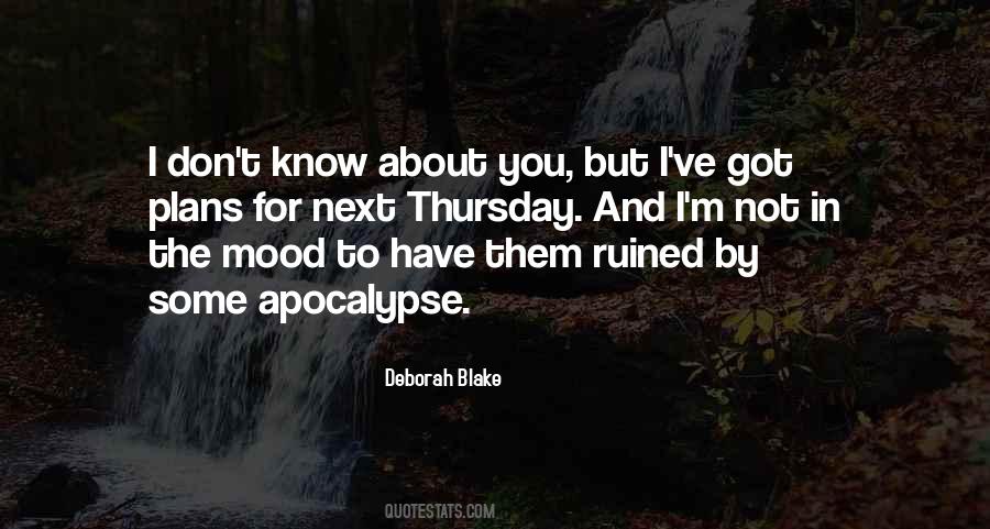 Quotes About Ruined Plans #23398