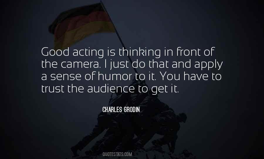 Good Acting Quotes #1656693