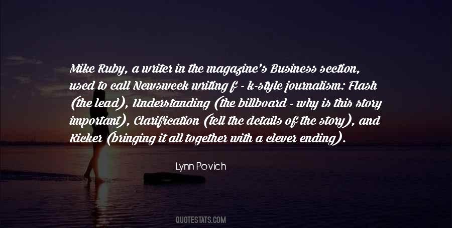 Quotes About Journalism Writing #1317449