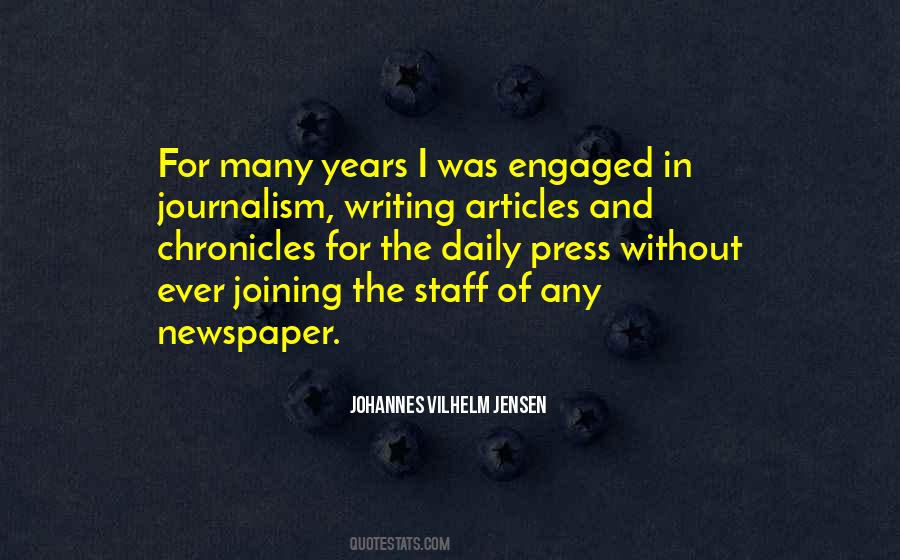 Quotes About Journalism Writing #1373790