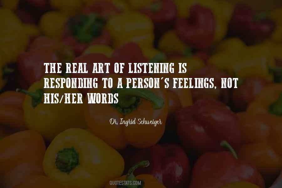 Real Listening Quotes #264119