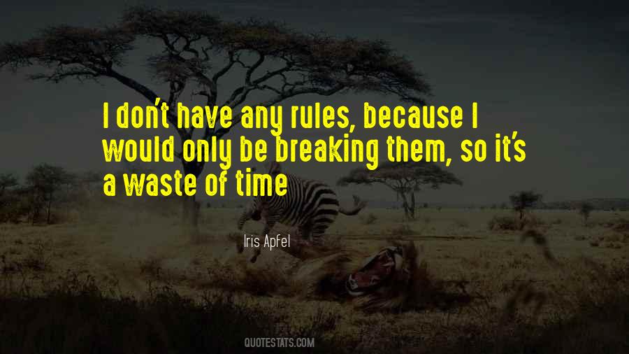Quotes About Breaking Rules #885484