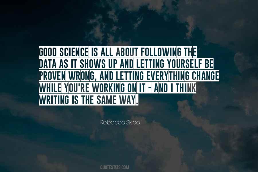 Quotes About Science Writing #133127