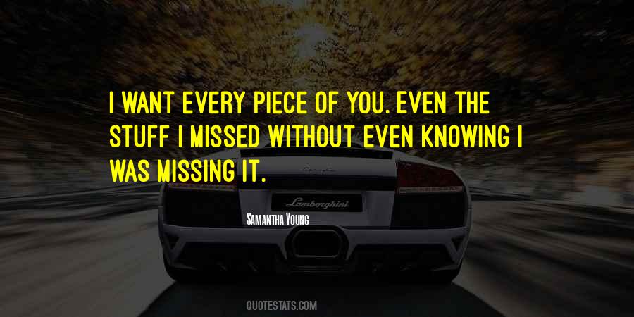 Missing It Quotes #132583