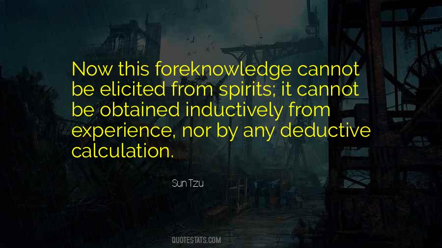 Quotes About Foreknowledge #672813