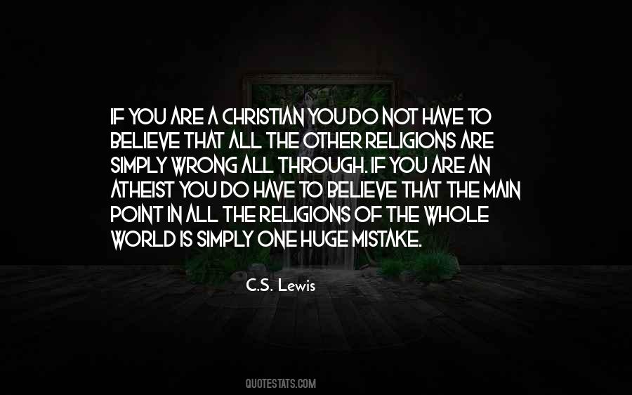 Christianity Religion Atheism Quotes #1360503