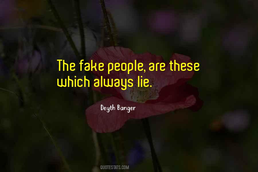 Quotes About Fake People #1271667