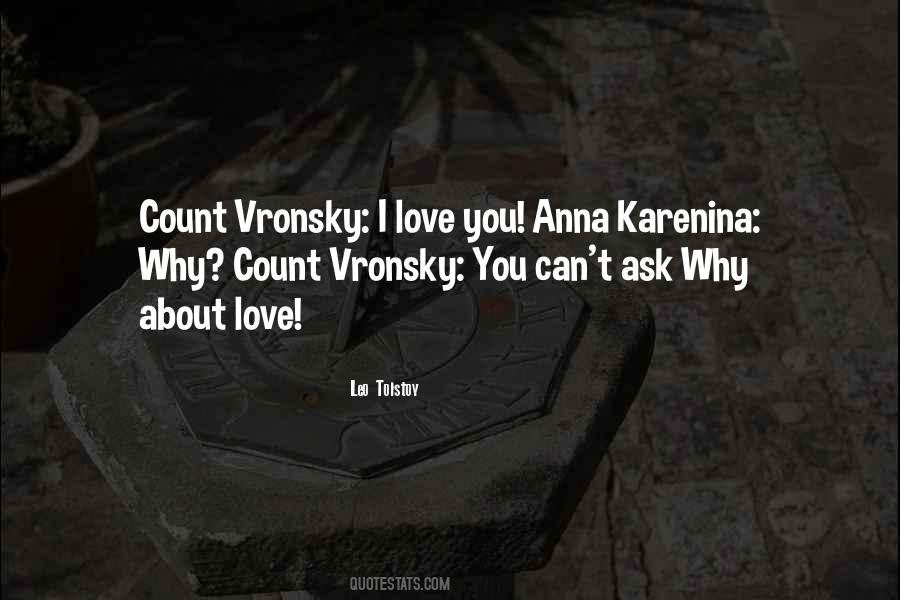 Love From Anna Karenina Quotes #1146006