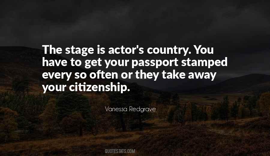 Quotes About Stage Actors #1104692