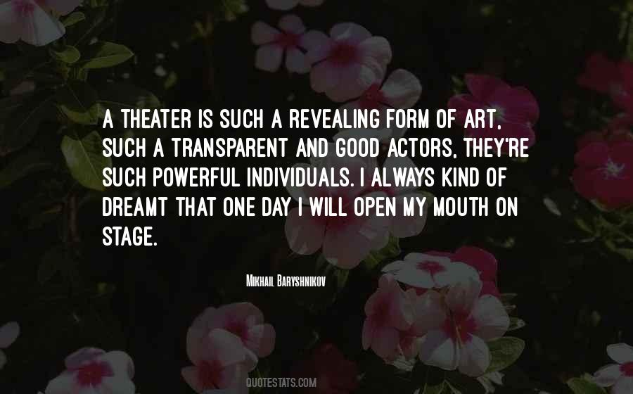 Quotes About Stage Actors #147382