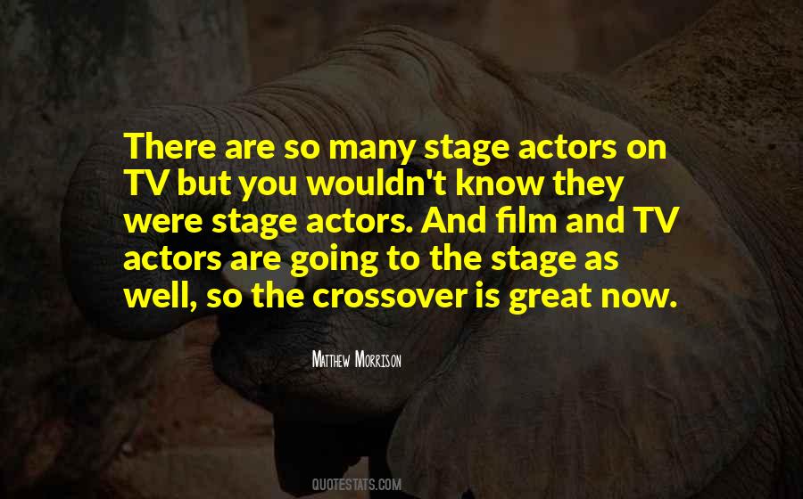 Quotes About Stage Actors #399051