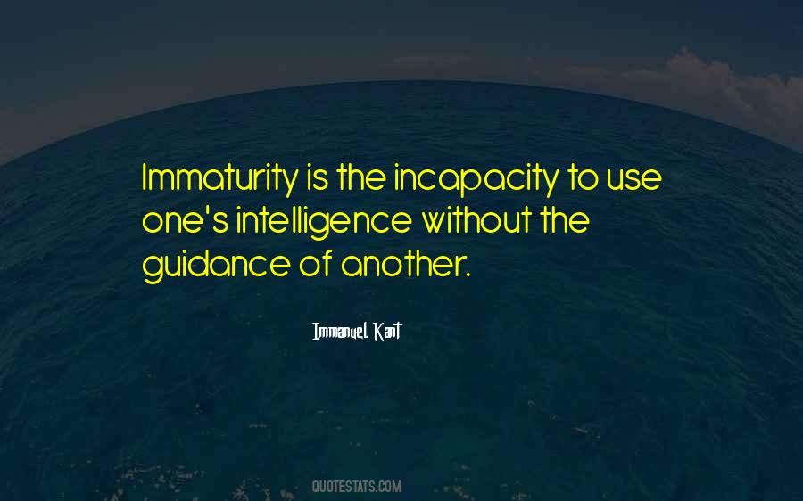 Quotes About Immaturity #998515