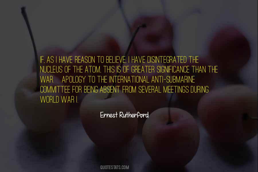 Being Absent Quotes #1685126