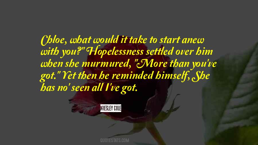 Start Anew Quotes #1118707