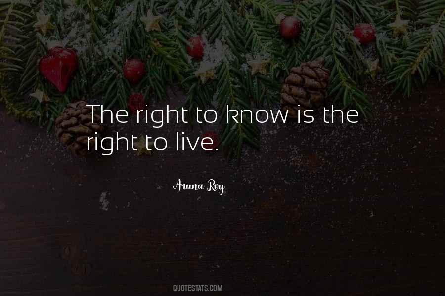 Quotes About Right To Live #1754