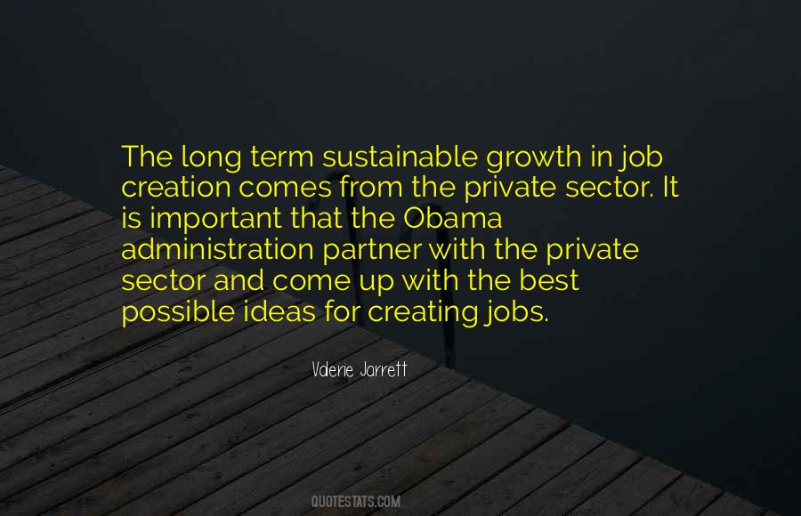 Job Growth Quotes #1521210