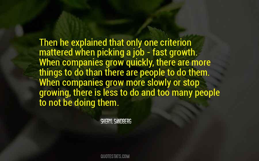 Job Growth Quotes #1737840