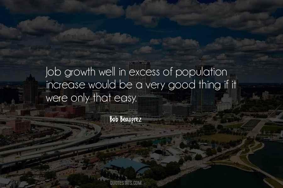 Job Growth Quotes #904809
