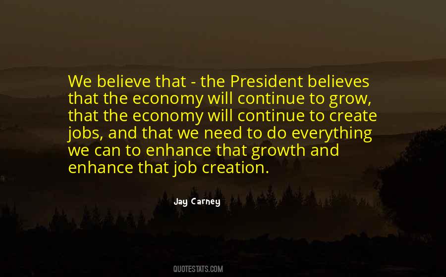Job Growth Quotes #968396