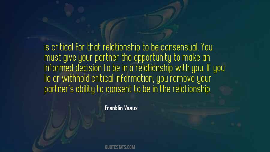 Consensual Relationship Quotes #1130200