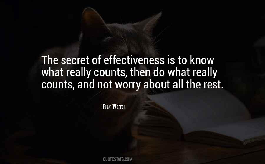 Quotes About Effectiveness #1342780