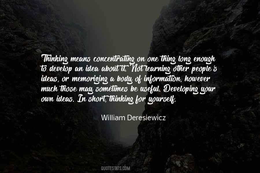 Quotes About Not Concentrating #1212840
