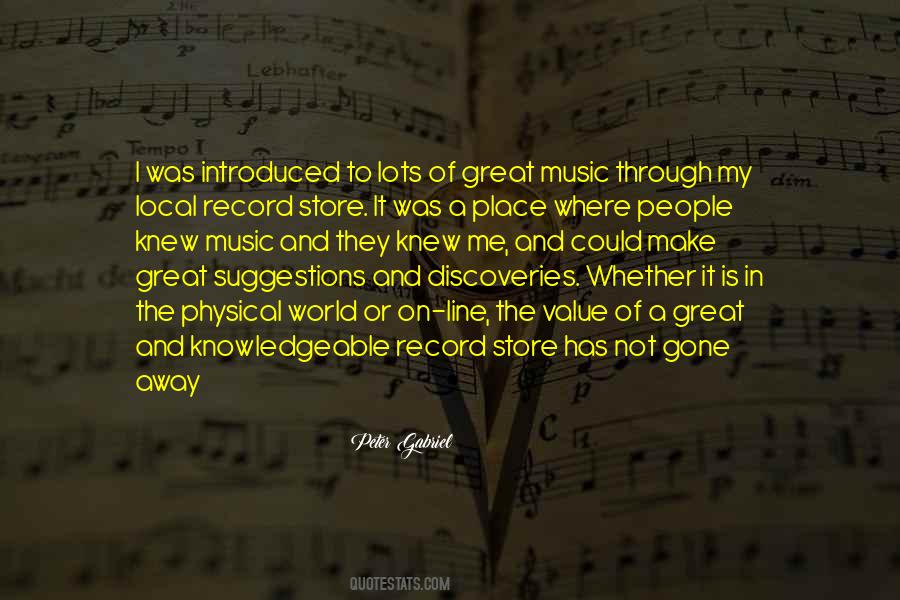 Quotes About Local Music #1626378