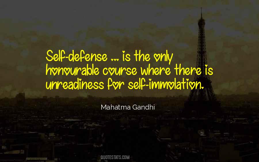 Quotes About Self Defense #1724901