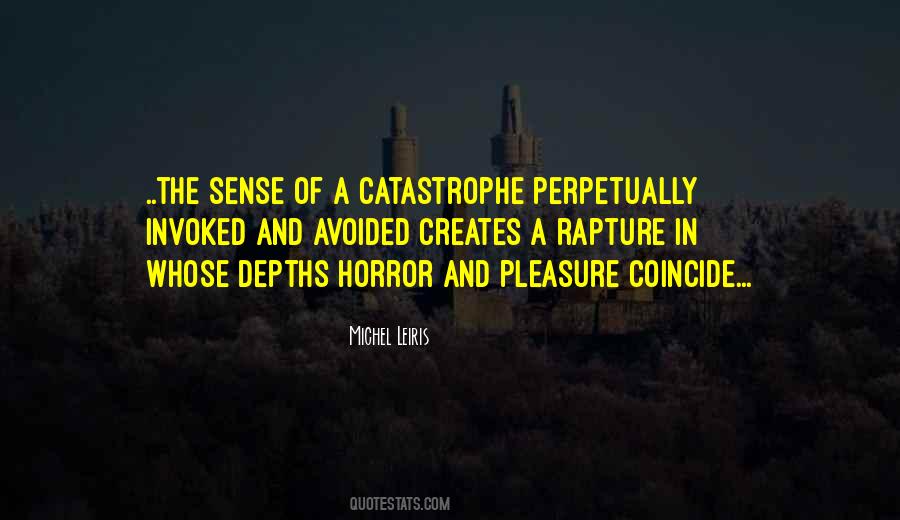 Quotes About Catastrophe #1321456